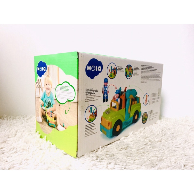 Xe ô tô cơ khí Hola toys.Xe sửa chữa.Đồ chơi thông minh 6109