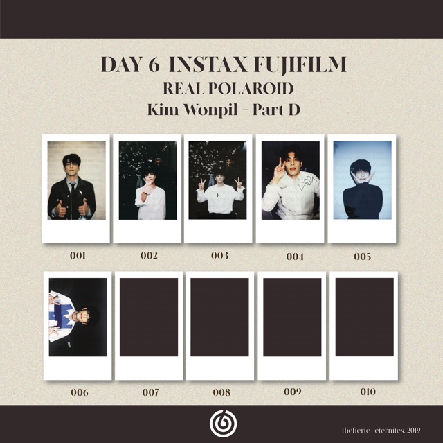 Máy Ảnh Day6 Real Instax Polaroid Fujifilm - Kim Wonpil