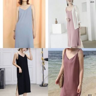 Đầm 2 dây nhiều màu