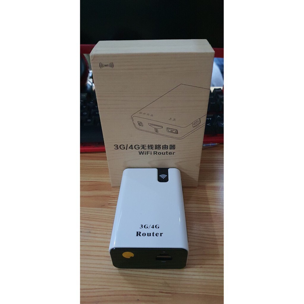 Phát wifi 3G 4G kiêm sạc dự phòng 7800mah hộp carton Mã 6572