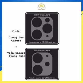 Kính cường lực + viền camera dành cho ip 11/pro/promax/12promax