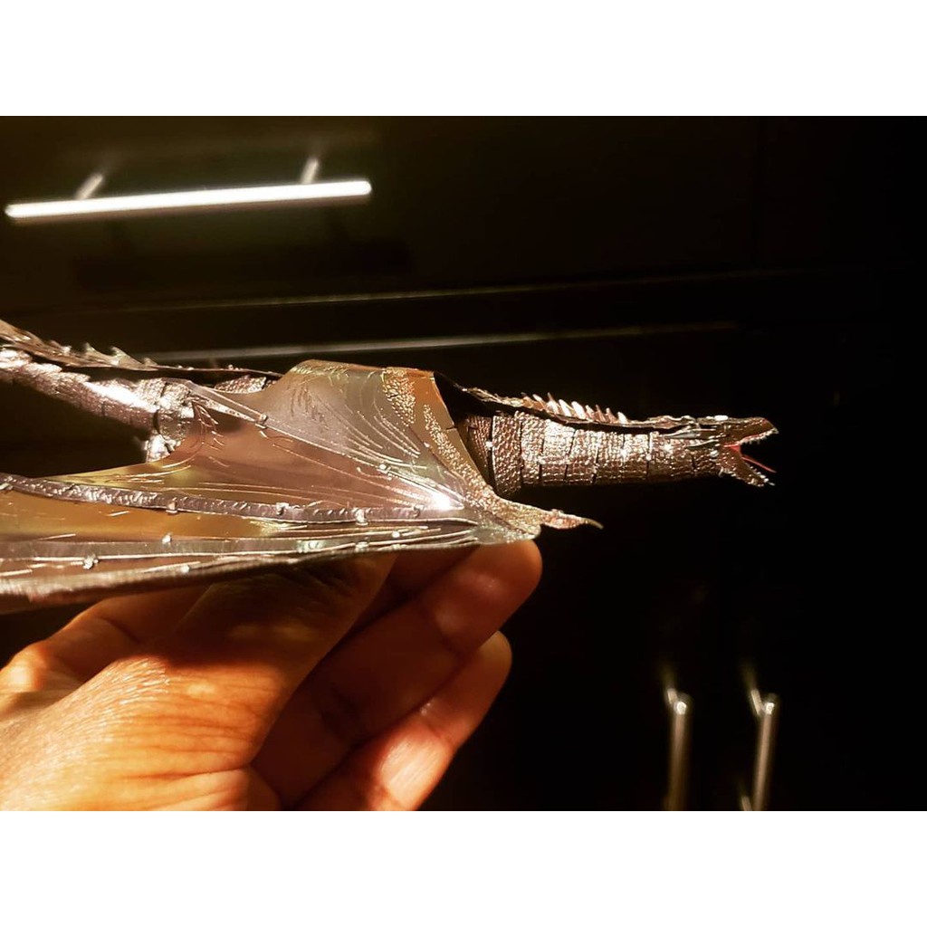 Mô Hình Lắp Ghép 3D Kim Loại Rồng Lửa Drogon