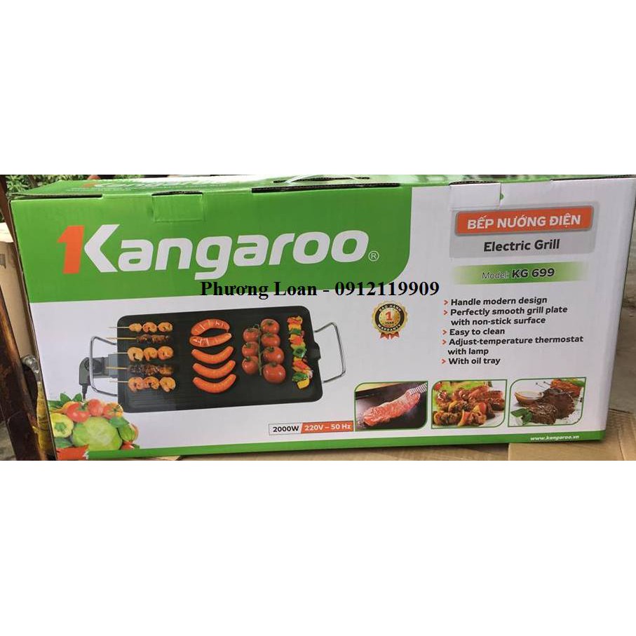 Bếp nướng điện Kangaroo KG699 - BH chính hãng