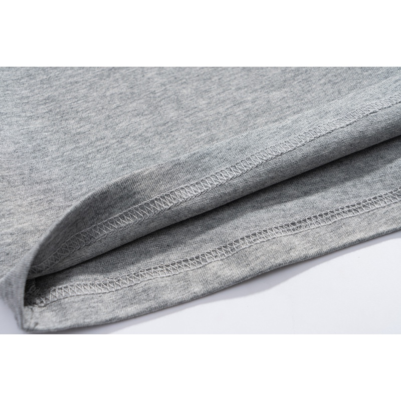 Áo Thun Cotton Hai Lớp Ngắn Tay Thêu Hình Bạch Tuộc Thời Trang Đường Phố 240g