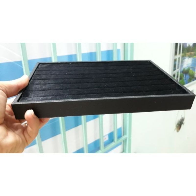 Khay trưng bày nhẫn bọc nhung cao cấp