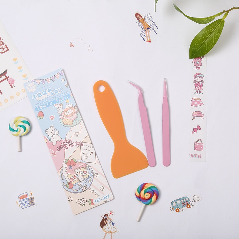 Set 3 Nhíp Gắp Bằng Thép Không Gỉ Dùng Làm Đồ Thủ Công Diy