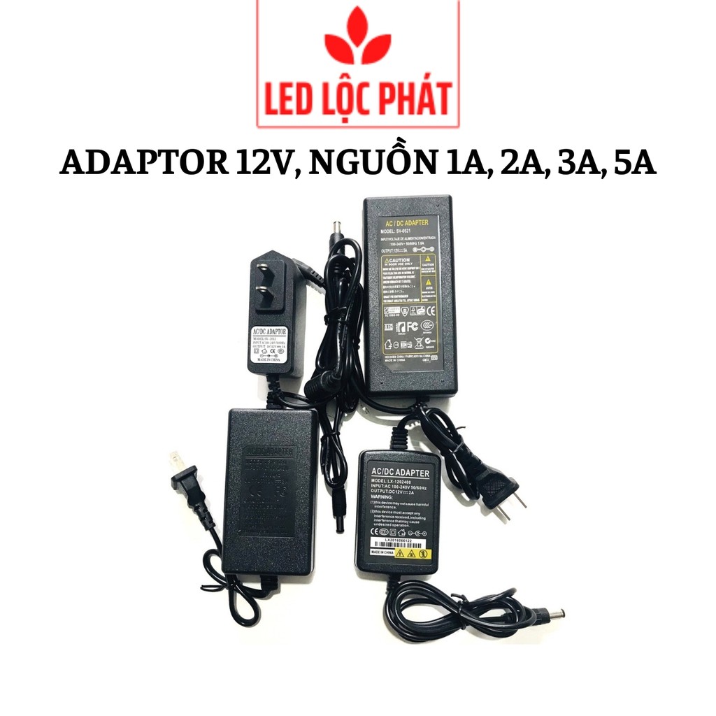 Bộ chuyển đổi nguồn 220v sang 12v, nguồn nhựa 12v 2a 3a 5a