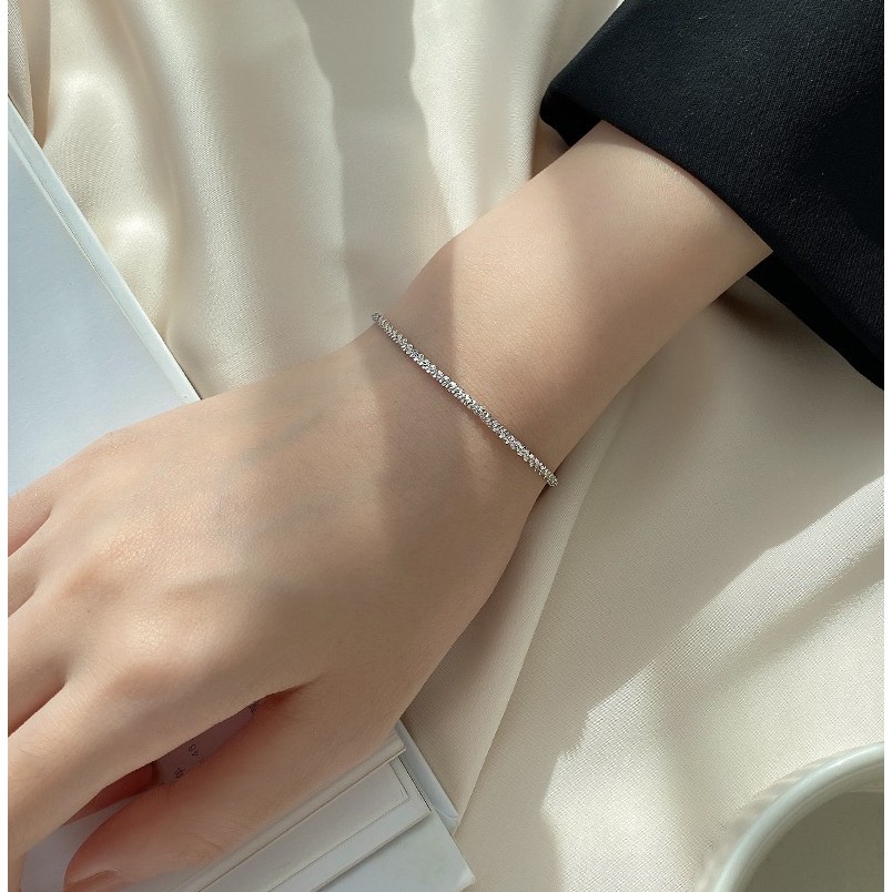 s925 sterling silver bracelet simple design, gypsophila bracelet, classic and elegant