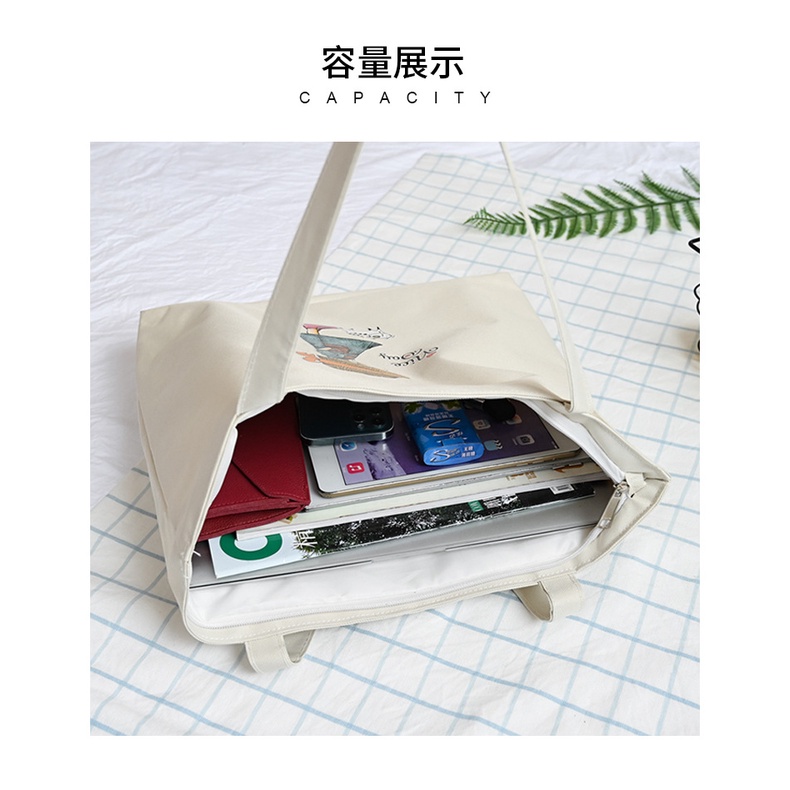 Túi Vải Đeo Vai Canvas Phong Cách Hàn Quốc Thiết Kế Hiện Đại Sang Trọng Cao Cấp