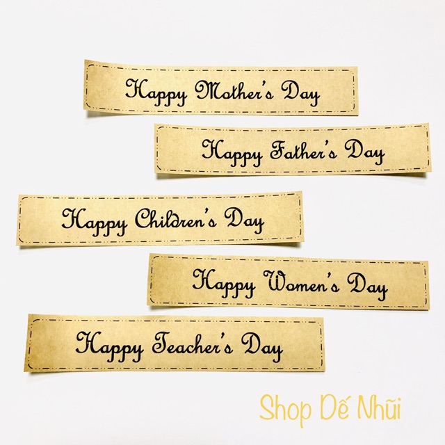50 Nhãn Dán Stickers Chúc Mừng Các Ngày Lễ và Nhân Dịp Đặc Biệt