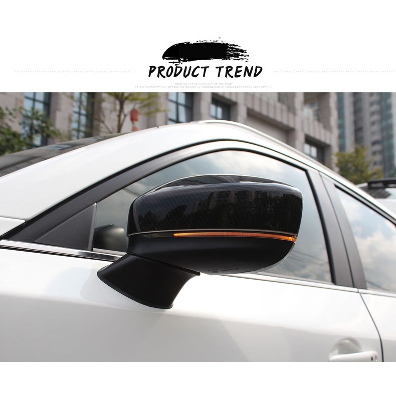 Ốp Gương Chiếu Hậu Bằng Sợi Carbon Cao Cấp Cho Ô Tô Mazda CX5