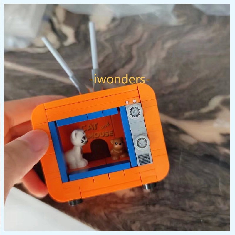 Bộ 12 Khối Lắp Ráp Máy Hút Bụi Bàn Cà Phê Tv Sáng Tạo