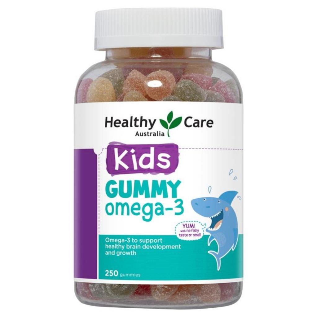 Kẹo dẻo bổ sung Omega-3 Healthy Kids Gummy Omega 3 250 Viên cho bé trên 2 tuổi của Úc