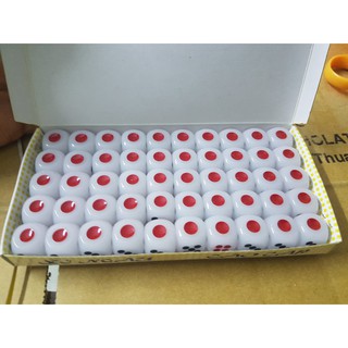 Xí ngầu nghệ hoa 6 viên 14 ly