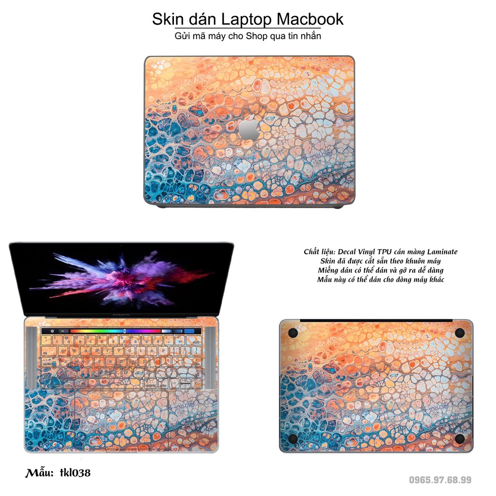 Skin dán Macbook mẫu thiết kế (đã cắt sẵn, inbox mã máy cho shop)