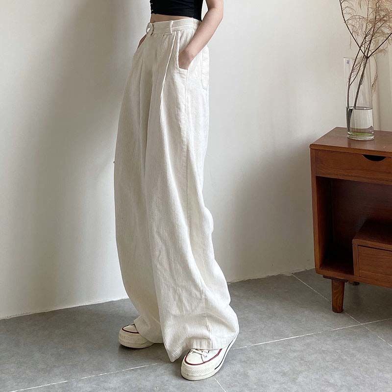 Quần Dài Ống Rộng Phong Cách Hàn Quốc Dành Cho Nữ