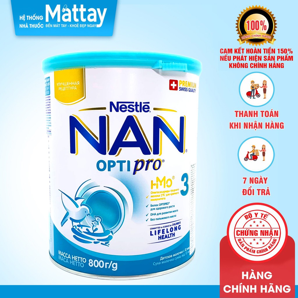 Sữa NAN Nga Số 3 - Lon 800gr - Nội Địa Nga.