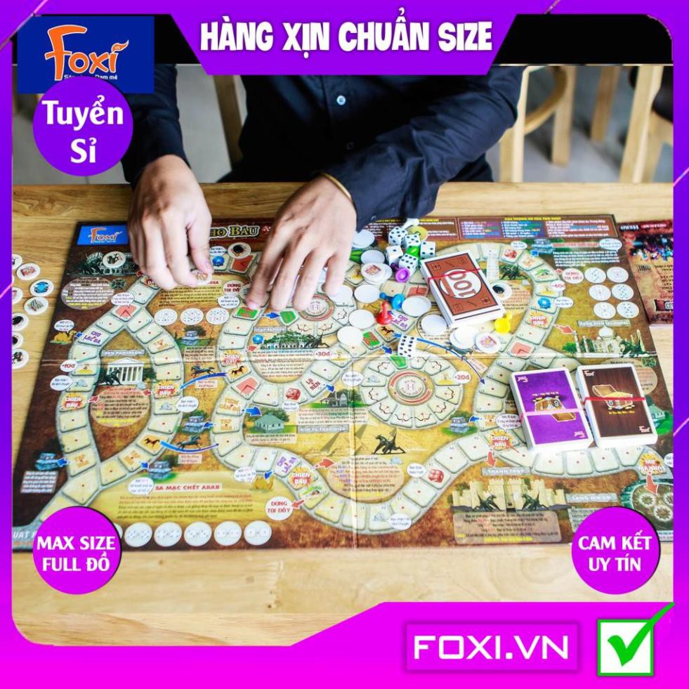 Board game-Đi tìm kho báu Phiên Bản HERO Foxi-Đồ chơi trẻ em phát triển AQ-EQ-IQ-Rèn khả năng giao tiếp-tư duy sáng tạo