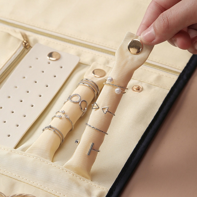 Cuộn Túi Cuộn Đựng Trang Sức / Đồng Hồ / Vòng Tay / Nhẫn Gọn Gàng Tiện Lợi Khi Đi Du Lịch