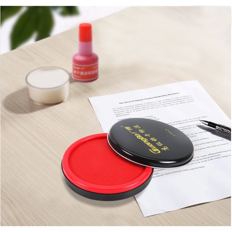 Hộp dấu tròn màu đỏ Guangbo YT9121