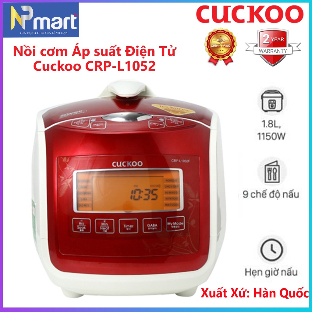 Nồi cơm Áp suất Điện tử CRP-L1052F 1.8L XUẤT XỨ HÀN QUỐC