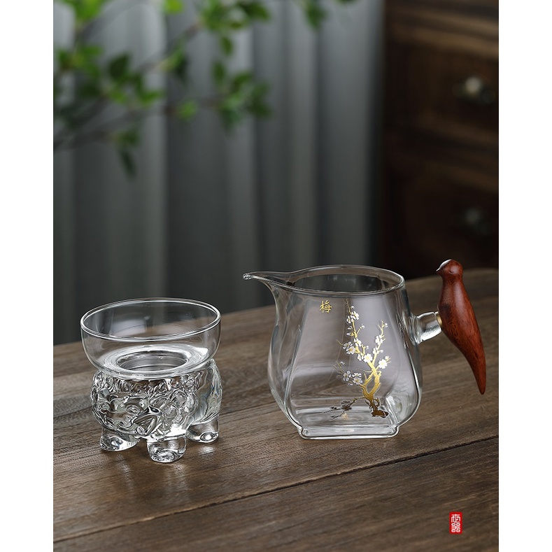 Tống chuyên trà bằng thủy tinh chịu nhiệt Borosilicate cao cấp dung tích 350 ml