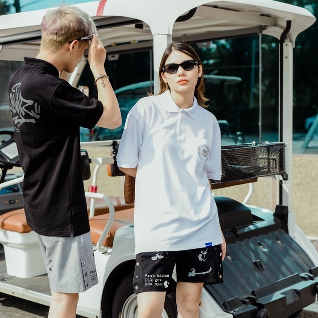 Quần đùi khaki local brand Clownz Painted Kaki Short Pants unisex form rộng nam nữ