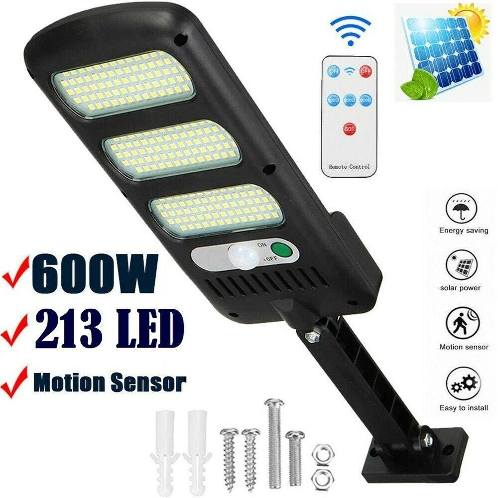 LEISURE Đèn LED 213 600W 3 Chế Độ Sáng Dùng Năng Lượng Mặt Trời