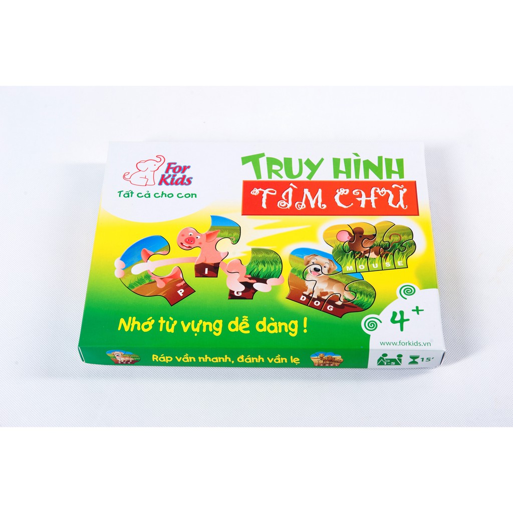 Đồ chơi giáo dục Việt For Kids - Cờ giáo dục - Truy hình tìm chữ - FKS-0030