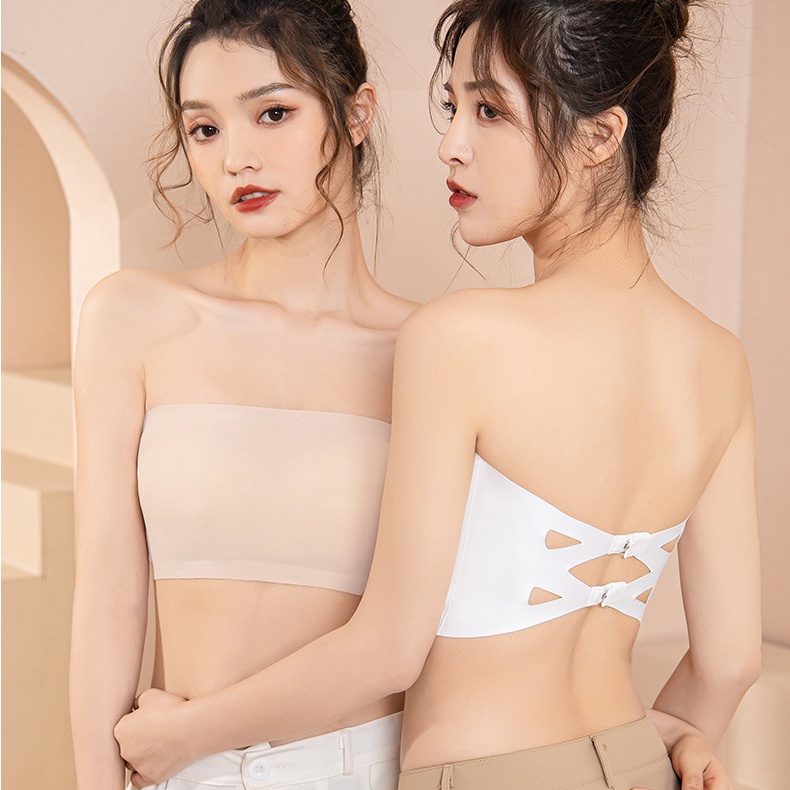 Áo ngực không dây Levao bằng lụa có mút đệm ngực thời trang quyến rũ cho nữ