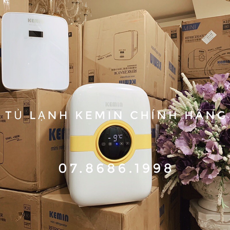 Tủ lạnh mini KEMIN K22 - 22L chính hãng chỉnh nhiệt - Dùng ở nhà và ô tô, nóng lạnh 2 chiều