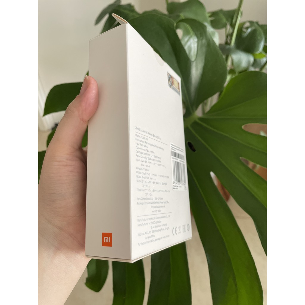 pin sạc dự phòng Xiaomi 20000 Gen 3 Pro Type-C 2019 Bản Quốc tế - Hãng Phân Phối