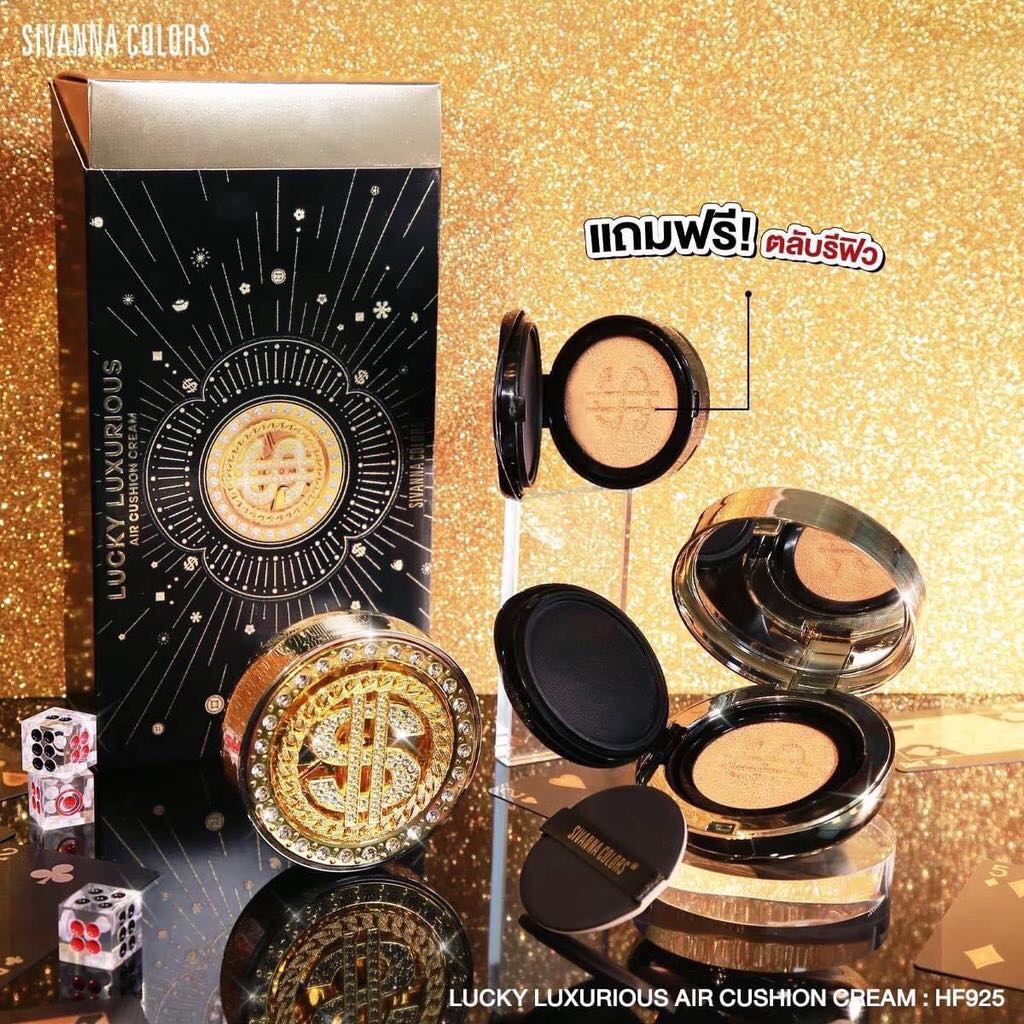 PHẤN NƯỚC SIVANNA COLORS LUCKY LUXURIOUS AIR CREAM CUSHION + KÈM TẶNG LÕI