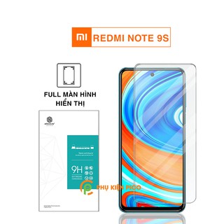Kính cường lực Redmi Note 9s full màn hình chính hãng Nillkin Amazing H trong suốt - Dán màn hình Xiaomi Redmi Note 9s