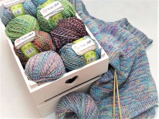 Combo 10 cuộn Len YarnArt JEANS TROPCICAL