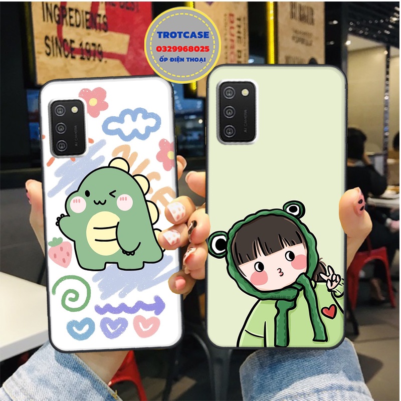 Ốp lưng Samsung A02S - A03S - A21S - A31 - M21 - M30S - in hình khủng long dino , cô gái và thỏ xanh siêu mịn