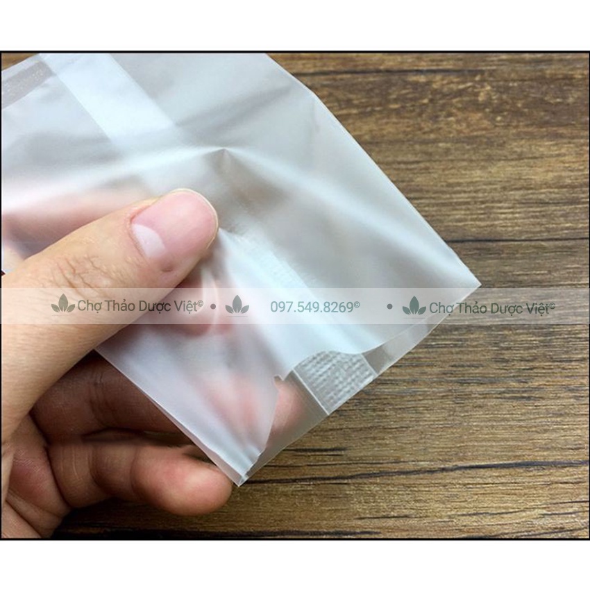 100 Túi trắng mờ hàn miệng đựng bánh kẹo trà (Bao bì nilong đựng bánh quy) - Chợ Thảo Dược Việt