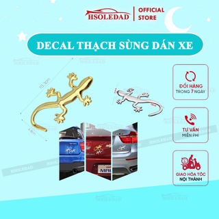Decal Thạch sùng dán trang trí xe ô tô, ý nghĩa đi xe an toàn