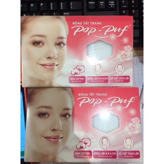 Bông tẩy trang Pop Puf hộp 50 miếng