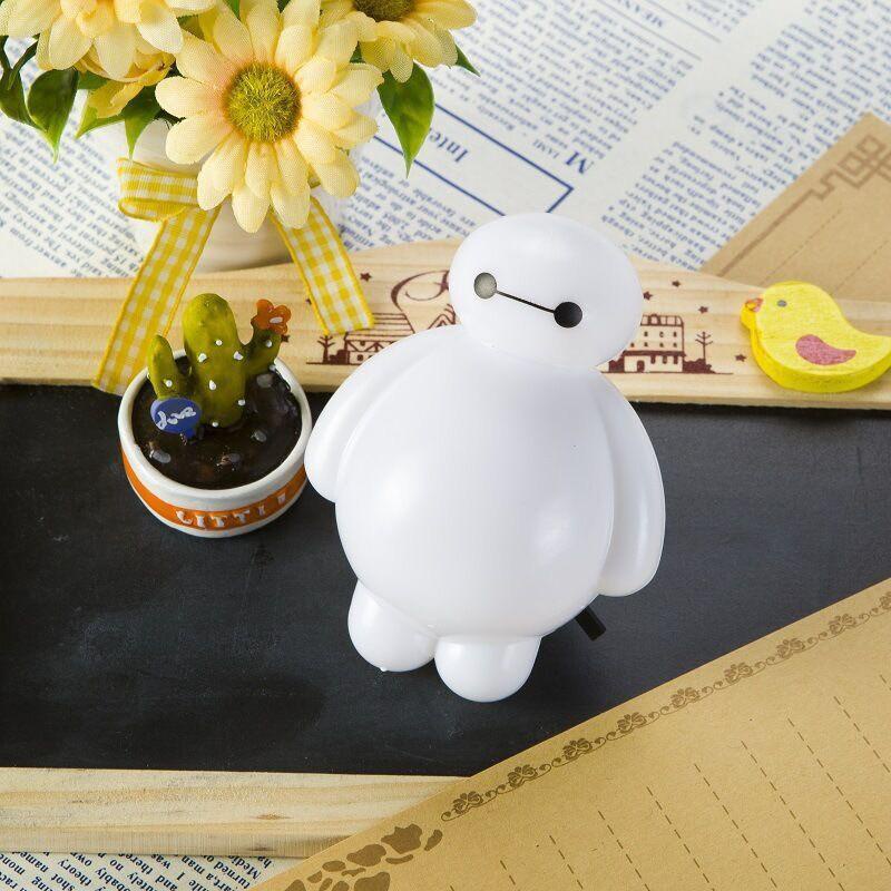 Đèn Ngủ Baymax Ngộ Nghĩnh Dễ thương, Đèn Ngủ Hoạt Hình Ánh Sáng Trắng Dịu Tiết Kiệm Điện, Bóng Điện Led Tiết Kiệm Điện