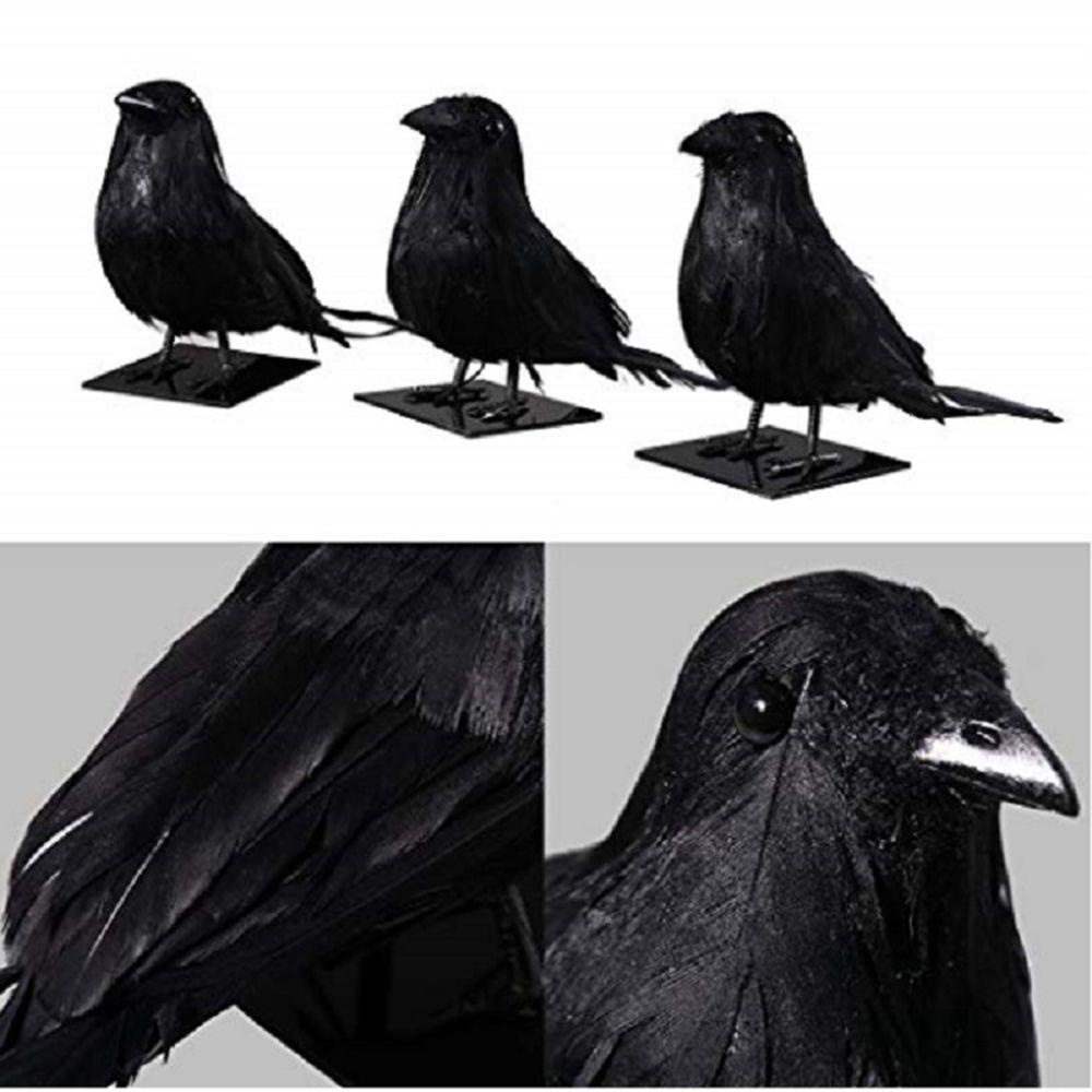 Jane Đạo Cụ Trang Trí Halloween Quạ Đen Mới