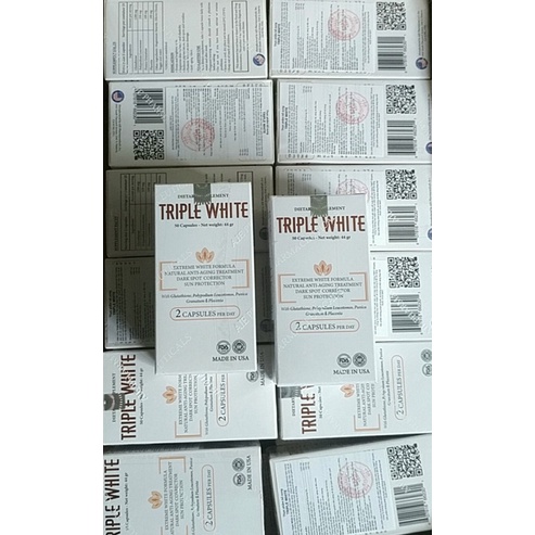Viên uống trắng da chống nắng Triple white