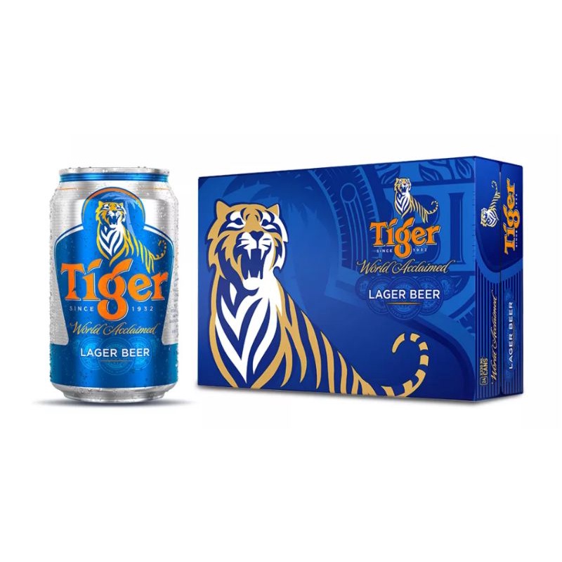 Thùng 24 lon bia tiger 330ml ( HSD: 10/2022 )