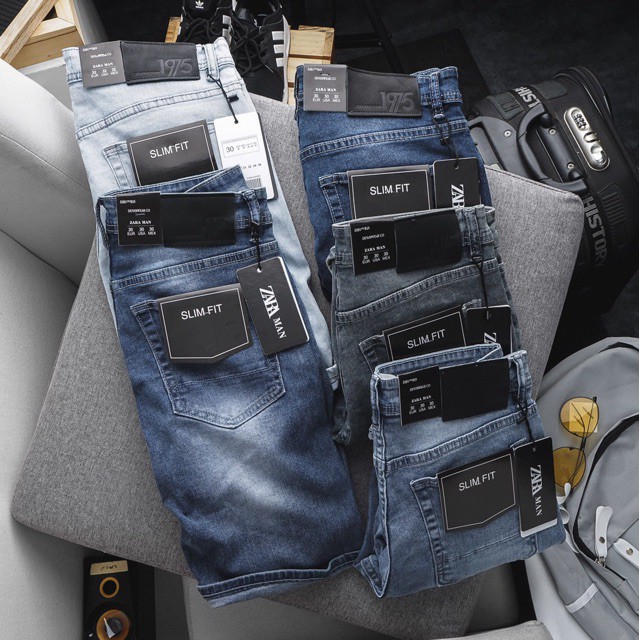Quần jean Nam VNXK lửng nhiều màu - quần short nam Hải An Jeans