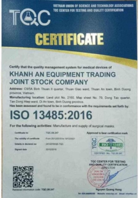 Khẩu trang y tế 4 lớp của Cty Khánh An | BigBuy360 - bigbuy360.vn