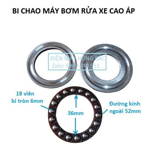 Bi chao của máy rửa xe mini cao áp ô tô xe máy thông dụng