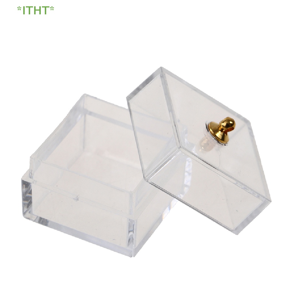 Hũ Thủy Tinh Mini Đựng Kẹo Hình Gấu Dễ Thương Trang Trí Nhà Búp Bê Mới
