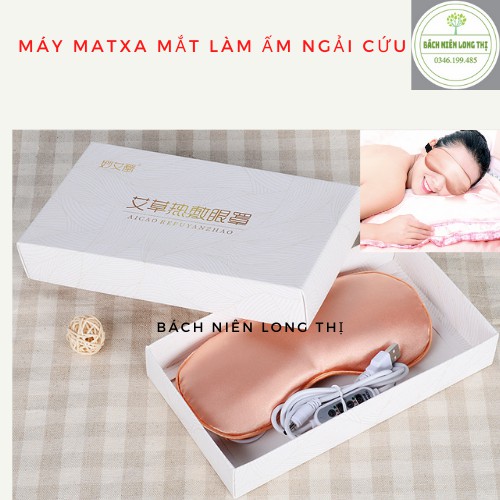 (2 LÕI +TAK TIẾNG VIỆT) Máy chườm ấm mắt, matxa mắt, giảm quầng thâm, bọng mắt Bách Niên ngải cứu