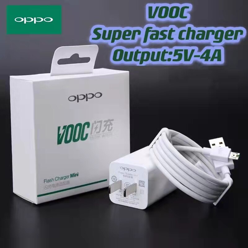 Bộ sạc OPPO VOOC 20W 5V/4A flash Bộ sạc tường của Mỹ cáp dữ liệu siêu nhỏ/dữ liệu Type-C
