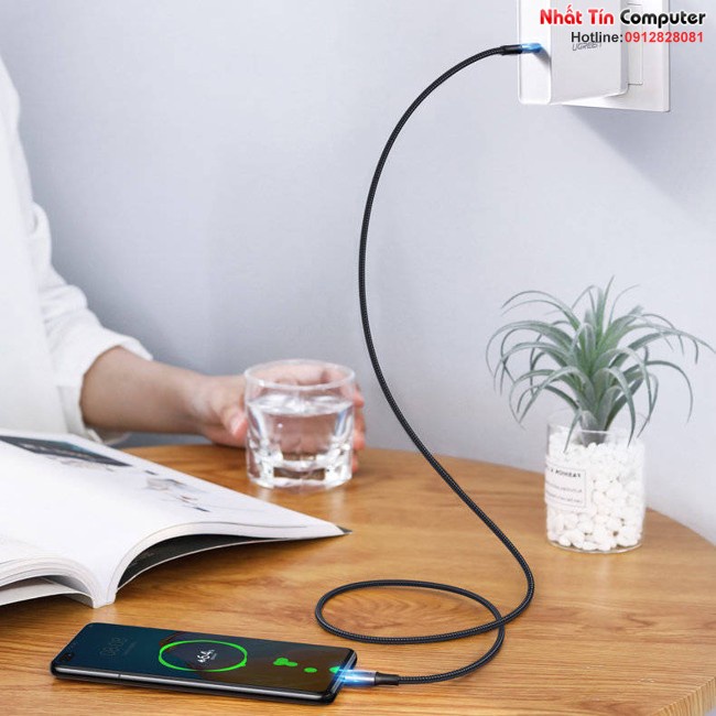 Cáp sạc, dữ liệu USB Type-C to Type-C dài 3M bọc dù hỗ trợ PD 100W Ugreen 90120 cao cấp